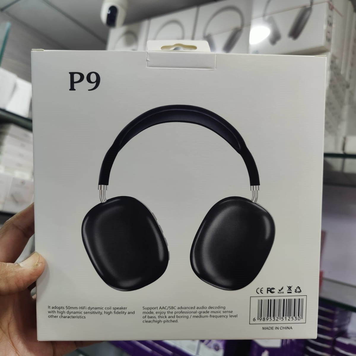 P9 Wireless Bluetooth Headphones | Noise Cancelling | Stereo Sound | Mic | Type‑C Charging