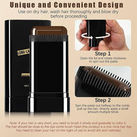 Water And Sweat Proof Hair Comb Dye Long Lasting Easy To Use Safe And Effective Hair Coloring Solution - Brown