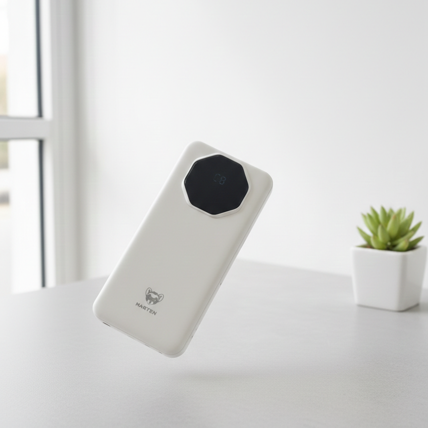 3pcs Marten Power Bank, Charger And Charging Cable Super Fast Charge Set 20000 Mah Power Bank 38w Fast Charge