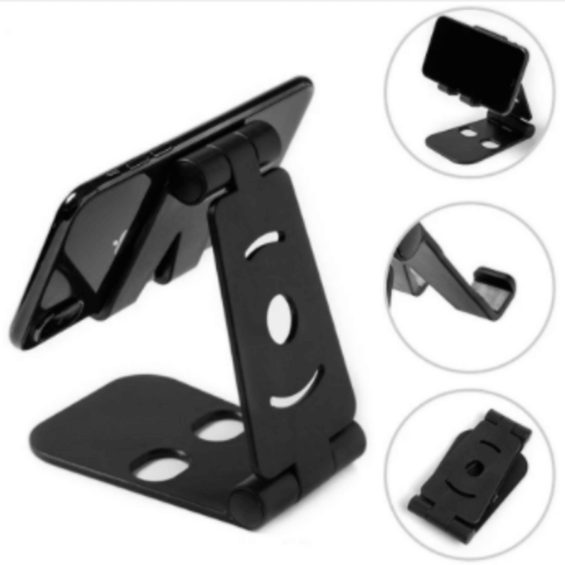 Adjustable Folding Mobile & Tablet Stand Bracket S301 – Portable Phone Holder for Desk & Table
