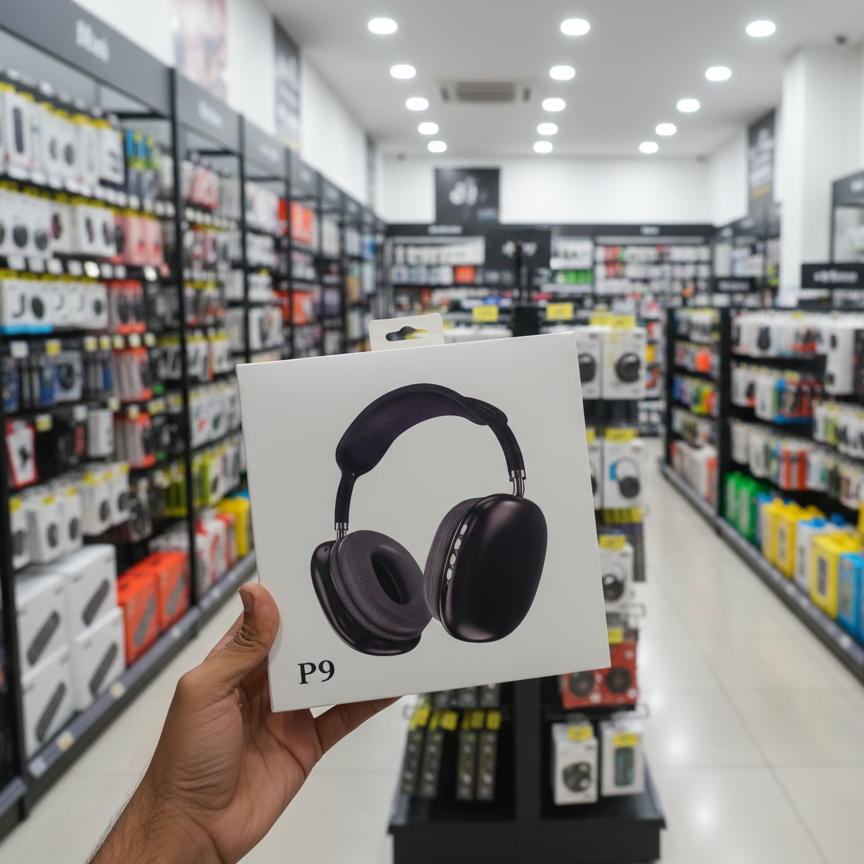 P9 Wireless Bluetooth Headphones | Noise Cancelling | Stereo Sound | Mic | Type‑C Charging