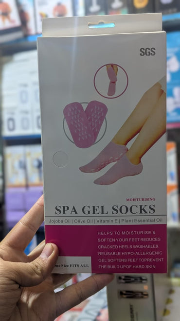 Moisturizing Spa Gel Socks Silicon Socks For Women Foot Care Spa Gel Socks pair (random colour)