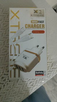 X2 Xtreme 3 USB Fast Charger with Type-C Cable | Quick Charging Wall Adapter | Safe & Smart Charging