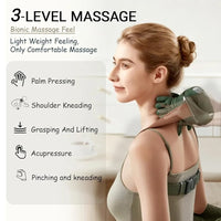 Human Hand Style Heated Neck And Shoulder Massager Portable Wireless Deep Tissue 4D Finger Pressure