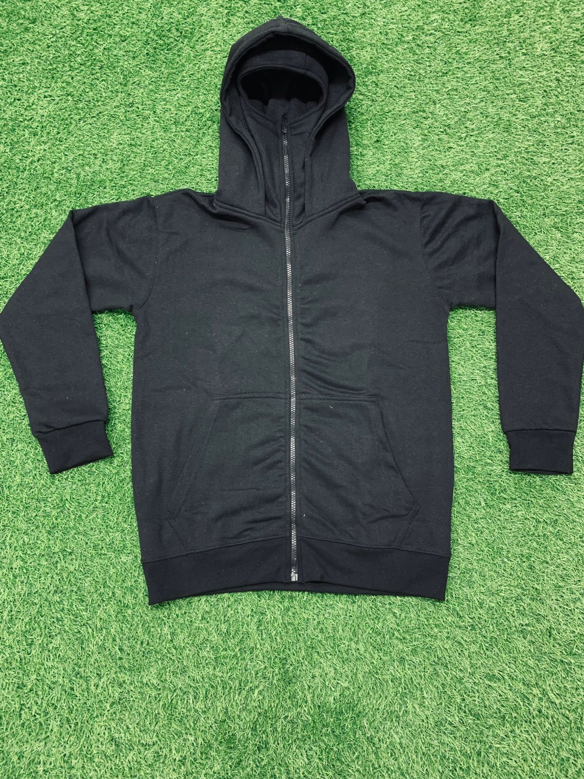 Balaclava Ninja Zipper Hoodie Jacket For Men – Comfy Fashion black L