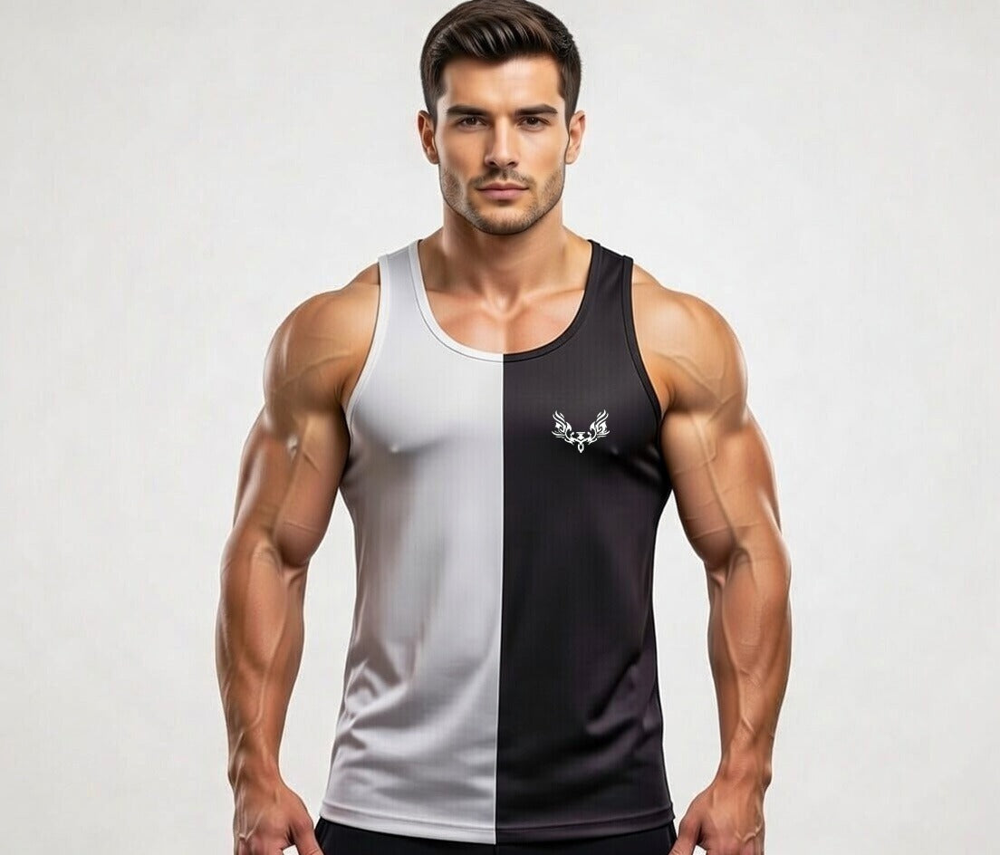 Pack of 2 Printed Top Tank Sando for Men and Boys | Stylish Panel Gym & Summer Wear