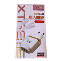 X2 Xtreme 3 USB Fast Charger with Type-C Cable | Quick Charging Wall Adapter | Safe & Smart Charging