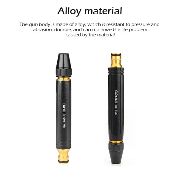 High Pressure Metal Brass Adjustable Nozzle Water Spray Gun – Heavy-Duty Garden & Car Wash Cleaning Tool