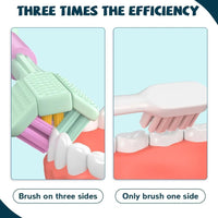 three sided toothbrush, ultra soft toothbrush, soft bristle toothbrush, gentle toothbrush, teeth cleaning brush, oral care toothbrush, safety toothbrush, sensitive teeth toothbrush, gum care toothbrush, adult toothbrush, family toothbrush, pack of 2 toothbrush, dental hygiene product, daily oral care, plaque cleaning toothbrush, whitening toothbrush, comfortable grip toothbrush, premium toothbrush, personal care product, bathroom essentials, trending oral care product, best selling toothbrush, pakistan oral