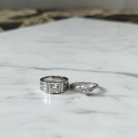 Alloy Adjustable Couple Ring – Stylish Matching Rings for Lovers | Unisex Design (With Box)