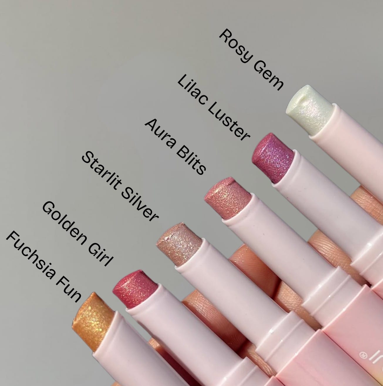 Multipurpose Jelly Highlighter Stick – Creamy Glitter Eyeshadow, Lip Balm & Face Highlighter | Shade 1