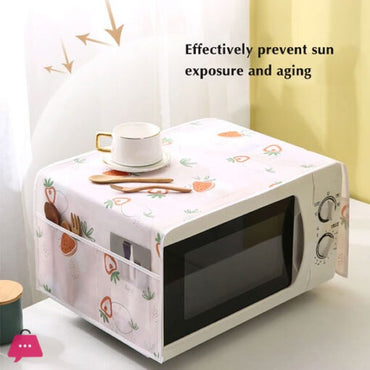 Microwave Oven Dust Proof Cover | Waterproof & Oil-proof | Random Design | Made in China