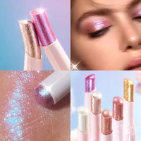 Multipurpose Jelly Highlighter Stick – Creamy Glitter Eyeshadow, Lip Balm & Face Highlighter | Shade 1