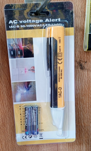 Electric Digital Voltage Tester Pen With LED Indicator And Beep Alert – Portable Household Tool