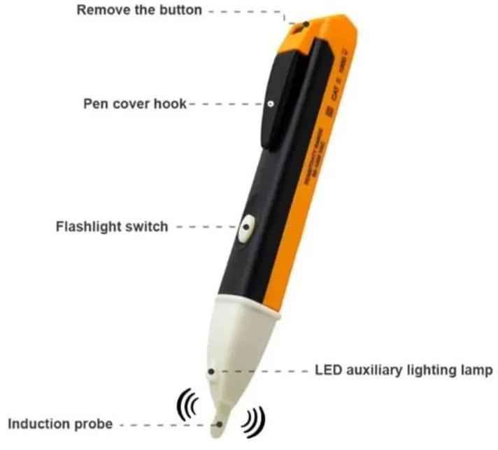 Electric Digital Voltage Tester Pen With LED Indicator And Beep Alert – Portable Household Tool