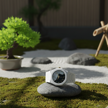 White Aura Watch | Elegant Design | Durable Build | Waterproof | Comfortable Strap | With Box