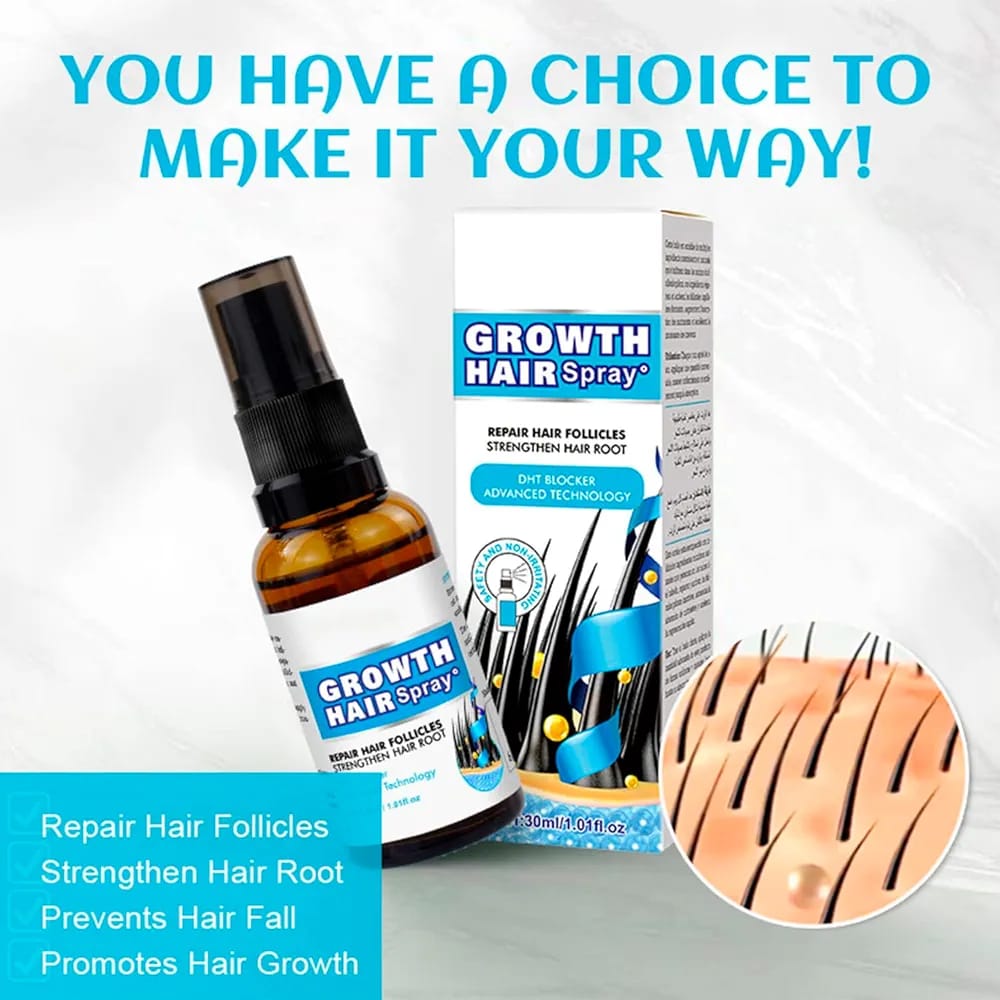 Disaar Vegan Ginseng Root Hair Growth Spray 30ml (DS4002) | Natural Hair Strengthener & Anti-Hair Loss Treatment