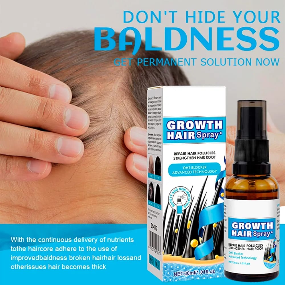 Disaar Vegan Ginseng Root Hair Growth Spray 30ml (DS4002) | Natural Hair Strengthener & Anti-Hair Loss Treatment