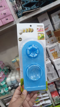 2-in-1 Egg Cutter & Slicer – Boiled Egg Slicing Machine with Stainless Steel Cutting Wires, Kitchen Cooking Tool | Random Color