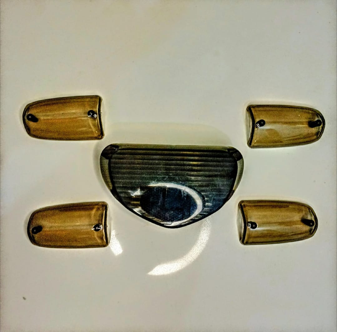 Indicator Cover & Backlight Cover for 70cc Bikes – Crystal White