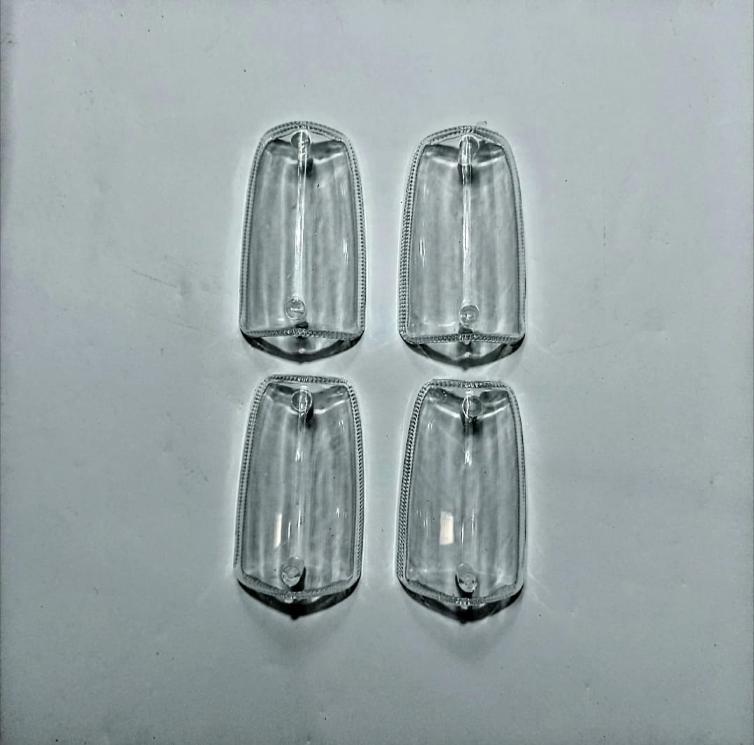 Indicator Cover & Backlight Cover for 70cc Bikes – Crystal White