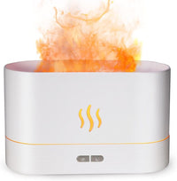 Perfume Humidifier, Ultrasonic air Humidifier With LED Lighting Simulation Colorful Flame Fragrance Machine, USB Small Household Gift Item Decoration