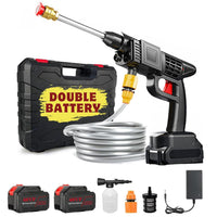 Automatic Cordless Car Wash Spray Gun | 48V High Pressure Lithium Battery | Wireless Foam Jet Washer