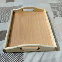 Wooden Serving Tray – Natural Wood Multipurpose Serving Tray – Premium Quality