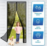 Premium Quality Mosquito Magic Mesh Set With 20 Wood Tacks 12 Hocks And 2 Mesh Panels 83x19.5 Inches