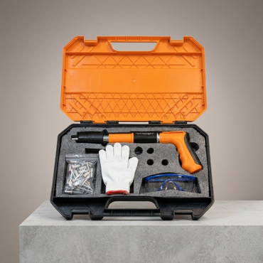 Heavy Duty Manual Steel Nail Gun Set – Portable Concrete Wall Fastening Tool with Accessories
