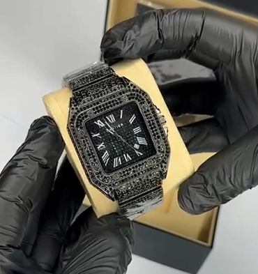 CTR Watch Stone Mens Striking Stone Finish Precision Quartz Comfortable Fit