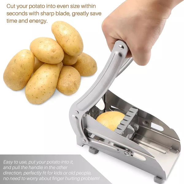 Stainless Steel French Fries Potato Cutter Double Blade High