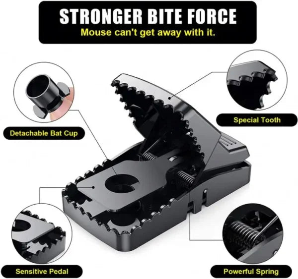 Heavy Duty Reusable Plastic Mouse Trap Durable Safe Effective And Long Lasting Mouse Catcher For Rodent Control