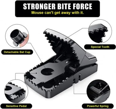 Heavy Duty Reusable Plastic Mouse Trap Durable Safe Effective And Long Lasting Mouse Catcher For Rodent Control