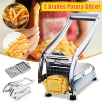 Stainless Steel French Fries Potato Cutter Double Blade High