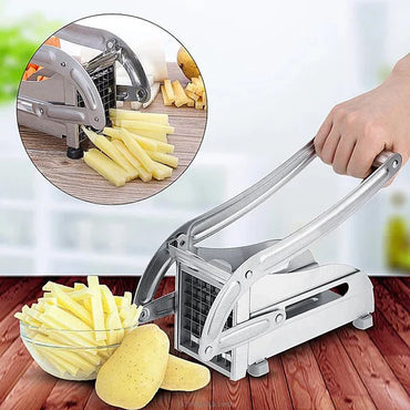 Stainless Steel French Fries Potato Cutter Double Blade High