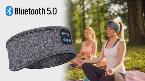 Wireless Bluetooth Music Headband With Built-In Headphones For Sports, Running, Gym, And Sleep – Comfortable Fabric Design With Hands-Free Calling
